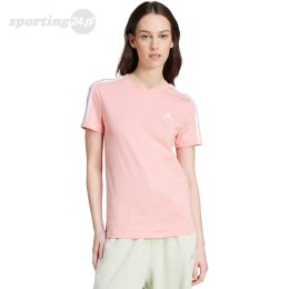 Koszulka damska adidas Essentials Slim 3-Stripes Tee różowa IY4200 Adidas