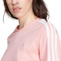 Koszulka damska adidas Essentials Slim 3-Stripes Tee różowa IY4200 Adidas