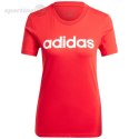 Koszulka damska adidas Loungewear Essentials Slim Logo Tee czerwona IY9189 Adidas