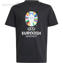 Koszulka dla dzieci adidas Euro24 czarna IT9307 Adidas