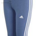 Legginsy dla dzieci adidas Essentials 3-Stripes Cotton Tights niebieskie IS2633 Adidas