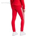 Spodnie damskie adidas Essentials 3-Stripes Fleece czerwone IY1719 Adidas