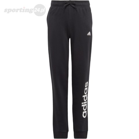 Spodnie dla dzieci adidas Essentials Linear Logo czarne IB8907 Adidas