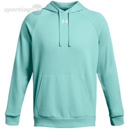 Bluza męska Under Armour Rival Fleece Hoodie miętowa 1379757 482 Under Armour