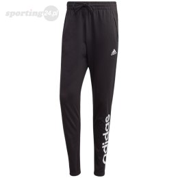 Spodnie męskie adidas Essentials Single Jersey Tapered Elasticized Cuff Logo czarne IC0055 Adidas