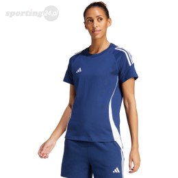 Koszulka damska adidas Tiro 24 Sweat niebiesko-biała IR9354 Adidas teamwear