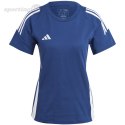 Koszulka damska adidas Tiro 24 Sweat niebiesko-biała IR9354 Adidas teamwear