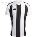 Koszulka męska adidas Striped 24 Jersey biało-czarna IW2143 Adidas teamwear