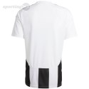 Koszulka męska adidas Striped 24 Jersey biało-czarna IW2143 Adidas teamwear