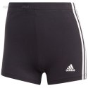 Spodenki damskie adidas Essentials 3-Stripes Single Jersey Booty czarne IC0757 Adidas