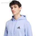 Bluza męska adidas Essentials Fleece Hoodie jasnoniebieska IZ4761 Adidas