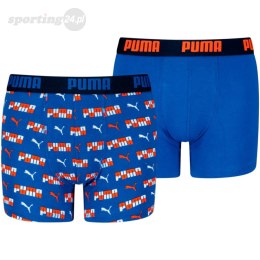 Bokserki dla dzieci Puma Printed Boxer 2P niebieskie 938303 02 Puma