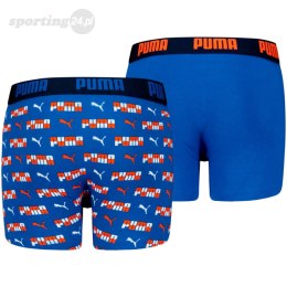 Bokserki dla dzieci Puma Printed Boxer 2P niebieskie 938303 02 Puma