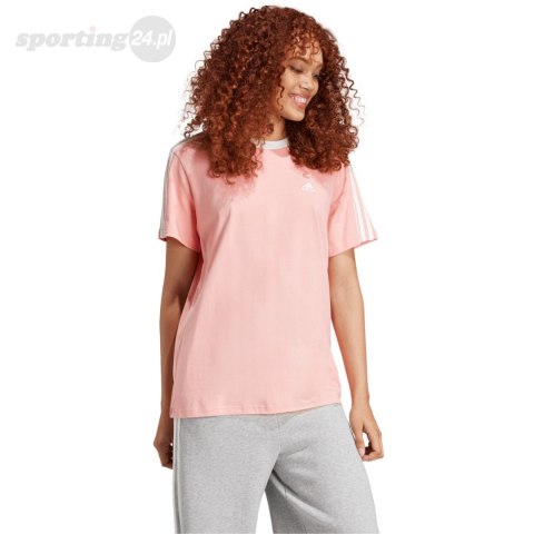 Koszulka damska adidas Essentials 3-Stripes Tee różowa IY1698 Adidas