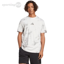 Koszulka męska adidas All Szn Wash Tee biało-szara IX1260 Adidas