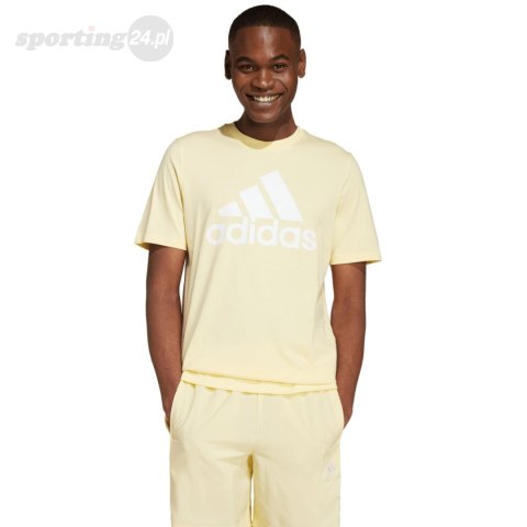 Koszulka męska adidas Essentials Single Jersey Big Logo Tee żółta IX0135 Adidas