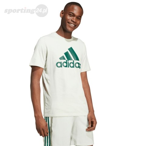 Koszulka męska adidas Essentials Single Jersey Big Logo zielona IX0136 Adidas