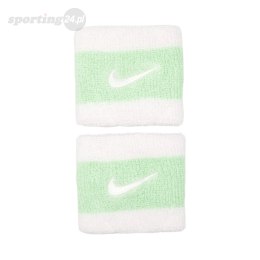 Frotki na nadgarstek Nike Swoosh Wristbands 2 szt. biało-zielone N0001565117OS Nike