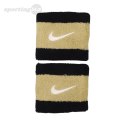 Frotki na nadgarstek Nike Swoosh Wristbands 2 szt. czarno-złote N0001565055OS Nike