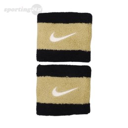 Frotki na nadgarstek Nike Swoosh Wristbands 2 szt. czarno-złote N0001565055OS Nike