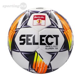 Piłka nożna Select Brillant Super TB 5 Betclic 1 Liga Fifa Quality Pro v24 biało-fioletowa 18693 Select