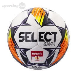 Piłka nożna Select Brillant Super TB 5 Betclic 1 Liga Fifa Quality Pro v24 biało-fioletowa 18693 Select