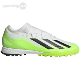 Buty piłkarskie adidas X Crazyfast.3 TF biało-zielone ID9337 Adidas