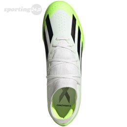 Buty piłkarskie adidas X Crazyfast.3 TF biało-zielone ID9337 Adidas