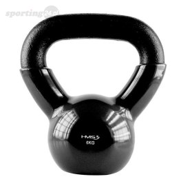 KNV06 BLACK KETTLEBELL ŻELIWNY POKRYTY WINYLEM HMS