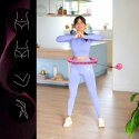 OHA02 HULA HOP PINK Z WYPUSTKAMI I OBCIĄŻNIKIEM ONE FITNESS