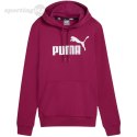 Bluza damska Puma ESS Logo Hoodie FL burgundowa 586789 52 Puma