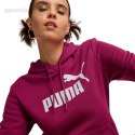 Bluza damska Puma ESS Logo Hoodie FL burgundowa 586789 52 Puma