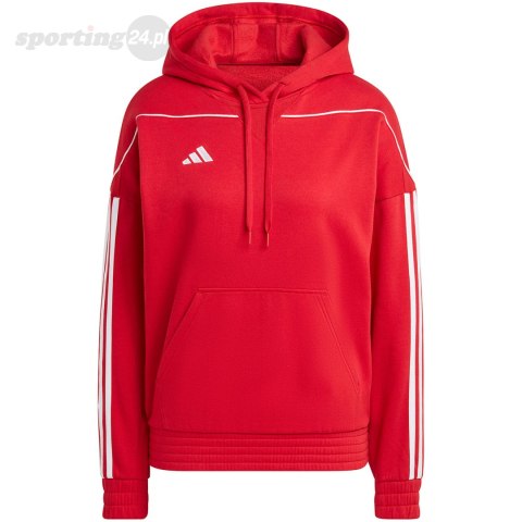 Bluza damska adidas Tiro 23 League Sweat Hoodie czerwona HS7234 Adidas