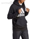 Bluza męska adidas Essentials French Terry Big Logo Hoodie czarna IC9363 Adidas