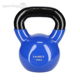 KNV10 BLUE KETTLEBELL ŻELIWNY POKRYTY WINYLEM HMS