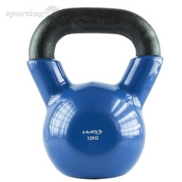 KNV12 BLUE KETTLEBELL ŻELIWNY POKRYTY WINYLEM HMS