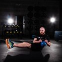 KNV16 BLUE KETTLEBELL ŻELIWNY POKRYTY WINYLEM HMS