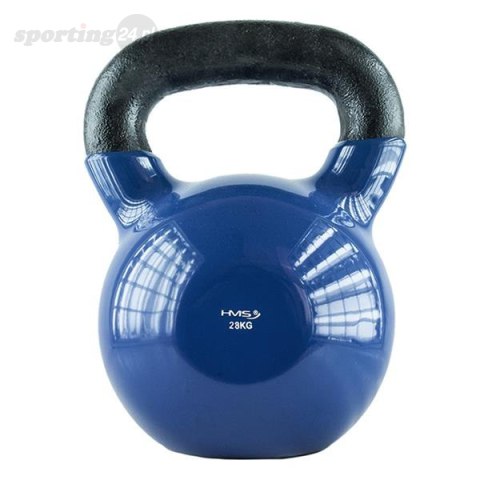 KNV28 BLUE KETTLEBELL ŻELIWNY POKRYTY WINYLEM HMS