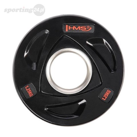 TOX01 CZARNY TALERZ OLIMPIJSKI OGUMOWANY 1.25 KG HMS