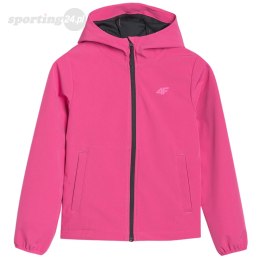 Kurtka dla dziewczynki softshell 4F F305 różowa 4FJWSS25TSOFF305 54S 4F