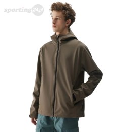 Kurtka męska softshell 4F M324 brązowa 4FWSS25TSOFM324 81S 4F