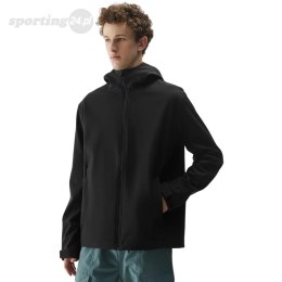 Kurtka męska softshell 4F M324 głęboka czerń 4FWSS25TSOFM324 20S 4F