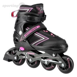 NH11912 A 2w1 BLACK/PINK ROZM. L(39-42) ŁYŻWOROLKI Z WYM. PŁ. HOKEJOWĄ NILS EXTREME