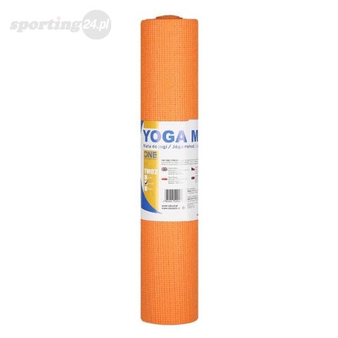 Mata do Jogi One Fitness pomarańczowa YM02