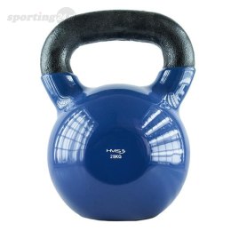 Kettlebell Żeliwny Pokryty Winylem HMS niebieski KNV28